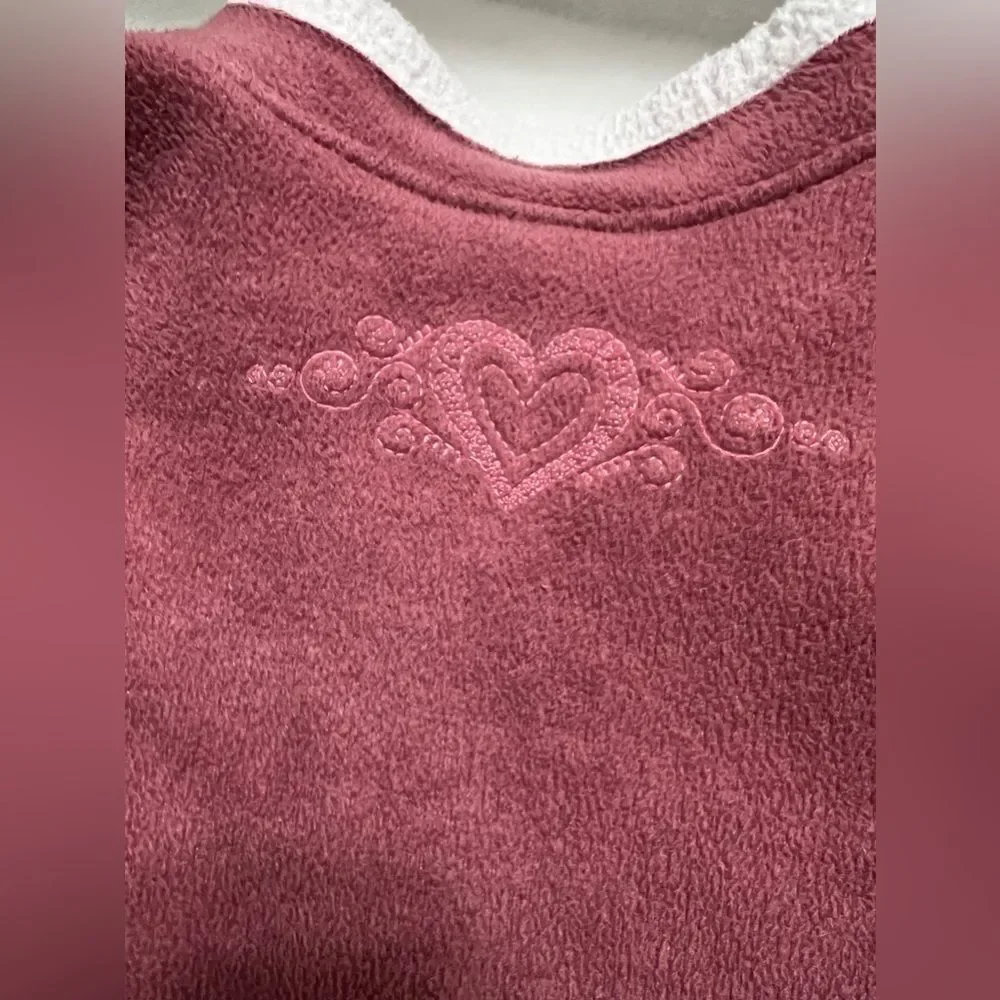 Disney Disneyland 1x Minnie and Mickey zipper jacket pink white Valentine’s Day - Picture 12 of 13